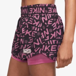 Nike Women's Dri-FIT One High-Waisted 3" 2-in-1 Shorts -Sports store DX0090 665 CosmicFuchsia MODSDE