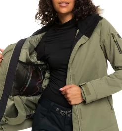 Roxy Women's Meade Ski Jacket -Sports store ERJTJ03367 TPC0 DeepLichenGreen MODDET alt2