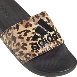 Adidas Women's Adilette Comfort Slides -Sports store GZ6412 BlackBrown DET