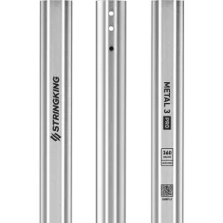 StringKing Men's Metal 3 Pro Defense Lacrosse Shaft 6 StringKing Men's Metal 3 Pro Defense Lacrosse Shaft -Sports store MTL3PRO350 Silver DET