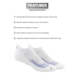 Adidas Men's Superlite No Show Tab Socks 2 Pack -Sports store MUB21NS 51521 WhiteRoyalBlue DET alt1