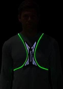 Nathan HyperNight Laser Light Vest -Sports store NS60240 Black DET alt2
