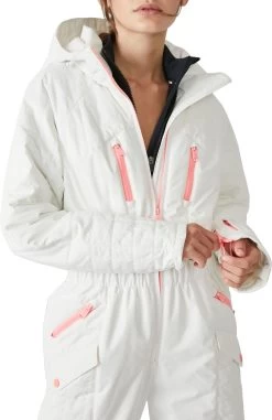 FP Movement Women's All Prepped Ski Suit -Sports store OB1236103Z White MODDET