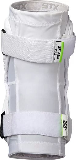 STX Men's Cell V Lacrosse Arm Pads -Sports store PDAPC5 02WEX White FRT
