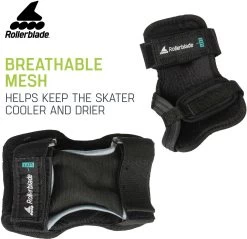 Rollerblade Skate Gear Junior 3 Pack -Sports store SKATEGEARJR 069P0200100 Black DET alt1