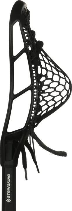 StringKing Junior Complete 2 Attack Lacrosse Stick -Sports store SKCOMP2JR BlackBlack SDEL