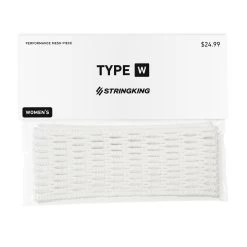 StringKing Women's Type W Semi-Soft Lacrosse Mesh Kit 5 StringKing Women's Type W Semi-Soft Lacrosse Mesh Kit -Sports store SKPWK White PKG