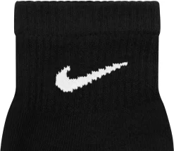 Nike Dri-FIT Quarter Socks 6 Pack -Sports store SX6899 BlackWhite DET