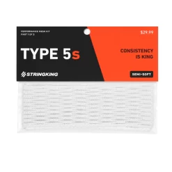 StringKing Type 5S Lacrosse Mesh -Sports store TYPE5SMESH White PKG