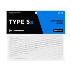 StringKing Type 5X Lacrosse Mesh -Sports store TYPE5XMESH White PKG