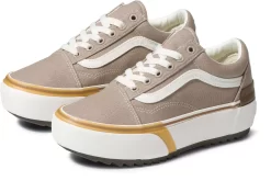 Vans Canvas Old Skool Stacked Platform Shoes -Sports store VN0A4U15BD3F Cobblestone AL