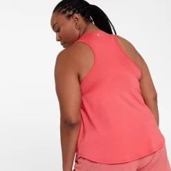 CALIA Women's Scoop Neck Racer Tank Top -Sports store WAX11205 AquaticCoral MODBCK alt1