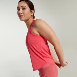 CALIA Women's Scoop Neck Racer Tank Top -Sports store WAX11205 AquaticCoral MODSDE alt2