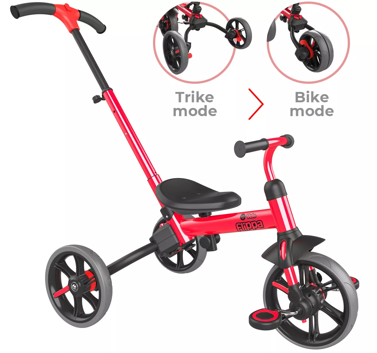 Yvolution Y Velo Flippa Kids' 4-in-1 Trike 6 Yvolution Y Velo Flippa Kids' 4-in-1 Trike - Image 4